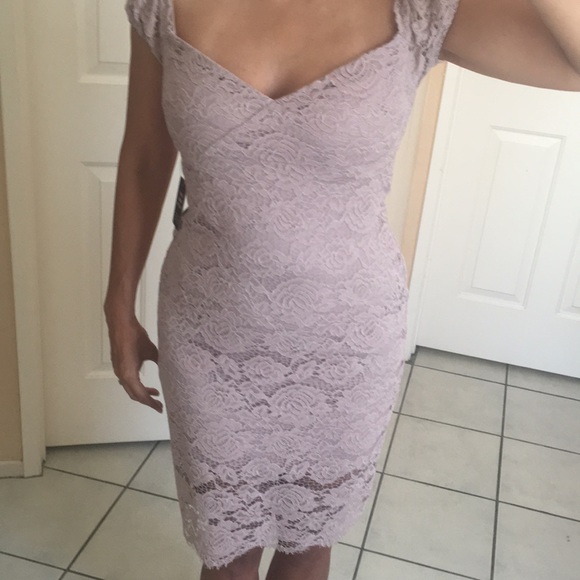 Express dusty rose lace sheath dress - Picture 3 of 7